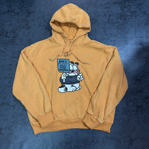 Lazy Cat Embroidery Hoodie