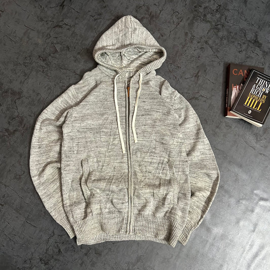 Knitted Zip Sweater Hoodie