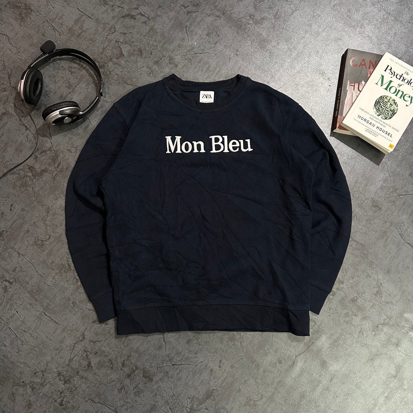 ZARA “Mon Bleu” Sweatshirt