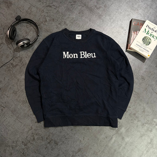 ZARA “Mon Bleu” Sweatshirt